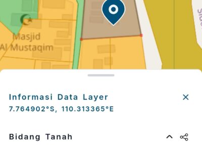 Di Jual Tanah Murah Dekat Resto Omah Tobong Jalan Godean Km 8 Sleman Yogya