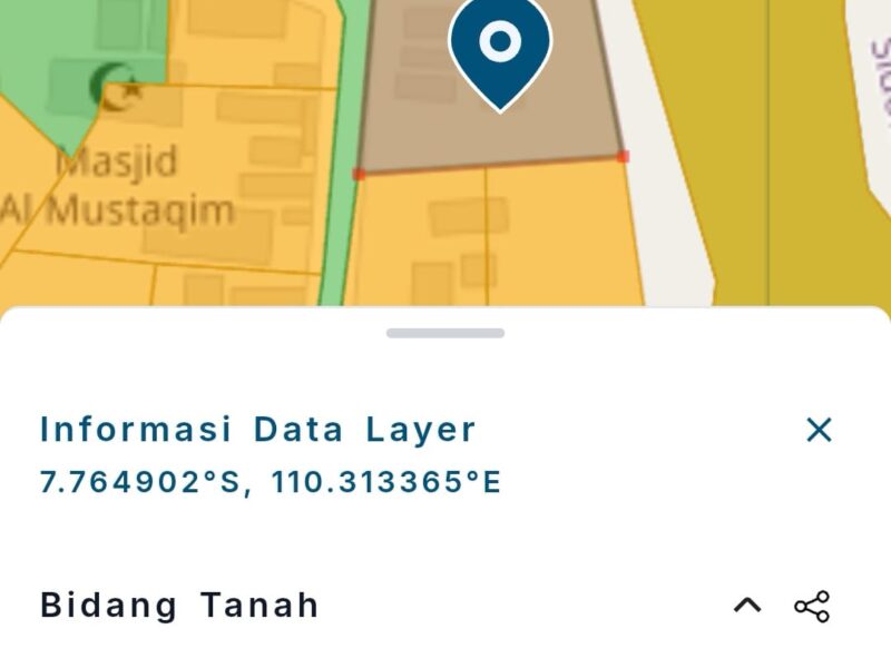 Di Jual Tanah Murah Dekat Resto Omah Tobong Jalan Godean Km 8 Sleman Yogya