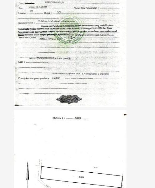 Di Jual Murah Tanah Pekarangan Lokasi : Barat Kampus UII , Harjobinangun Pakem Sleman Yogyakarta