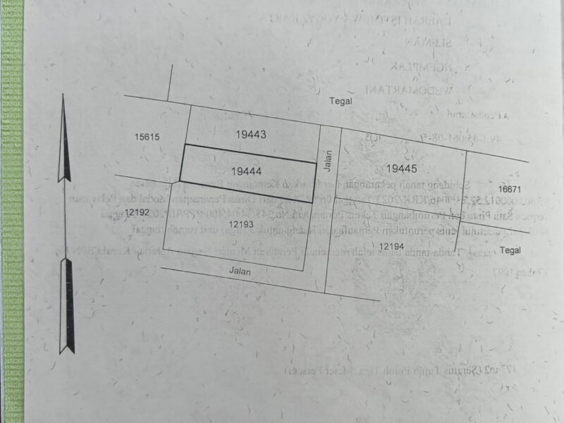 DIJUAL TANAH PEKARANGAN Jl. Kamboja – Blotan, Wedomartani Sleman Jogjakarta